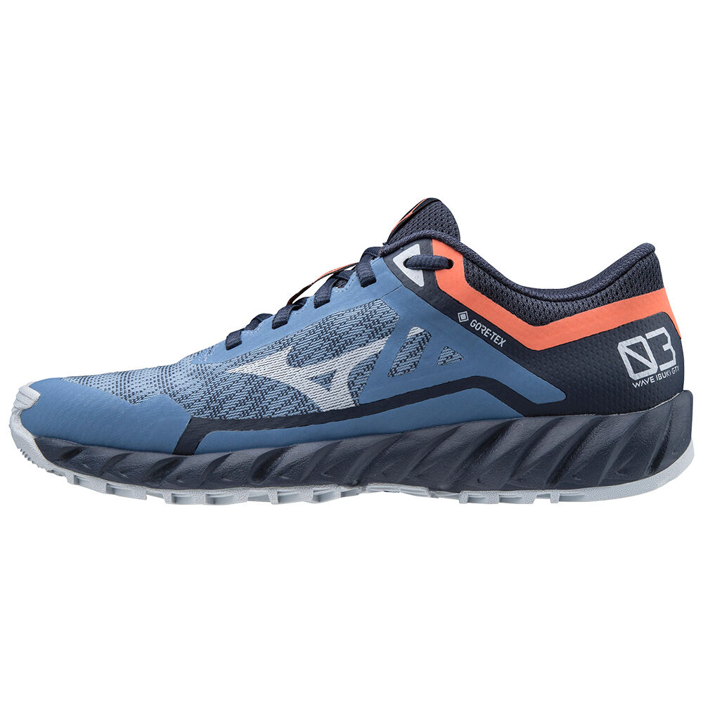 Mizuno Wave Ibuki 3 GTX - Bayan Trail Koşu Ayakkabısı - Mavi Türkiye (QYZGEC-613)